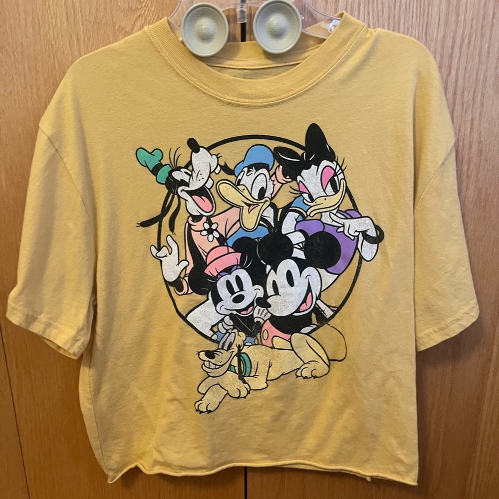 Yellow Disney Crop Top